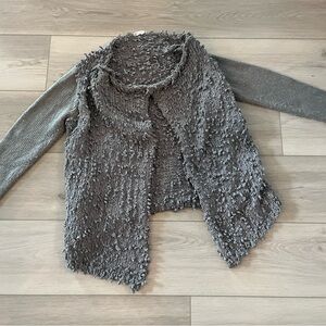 Altar'd State Gray Textured Cardigan
